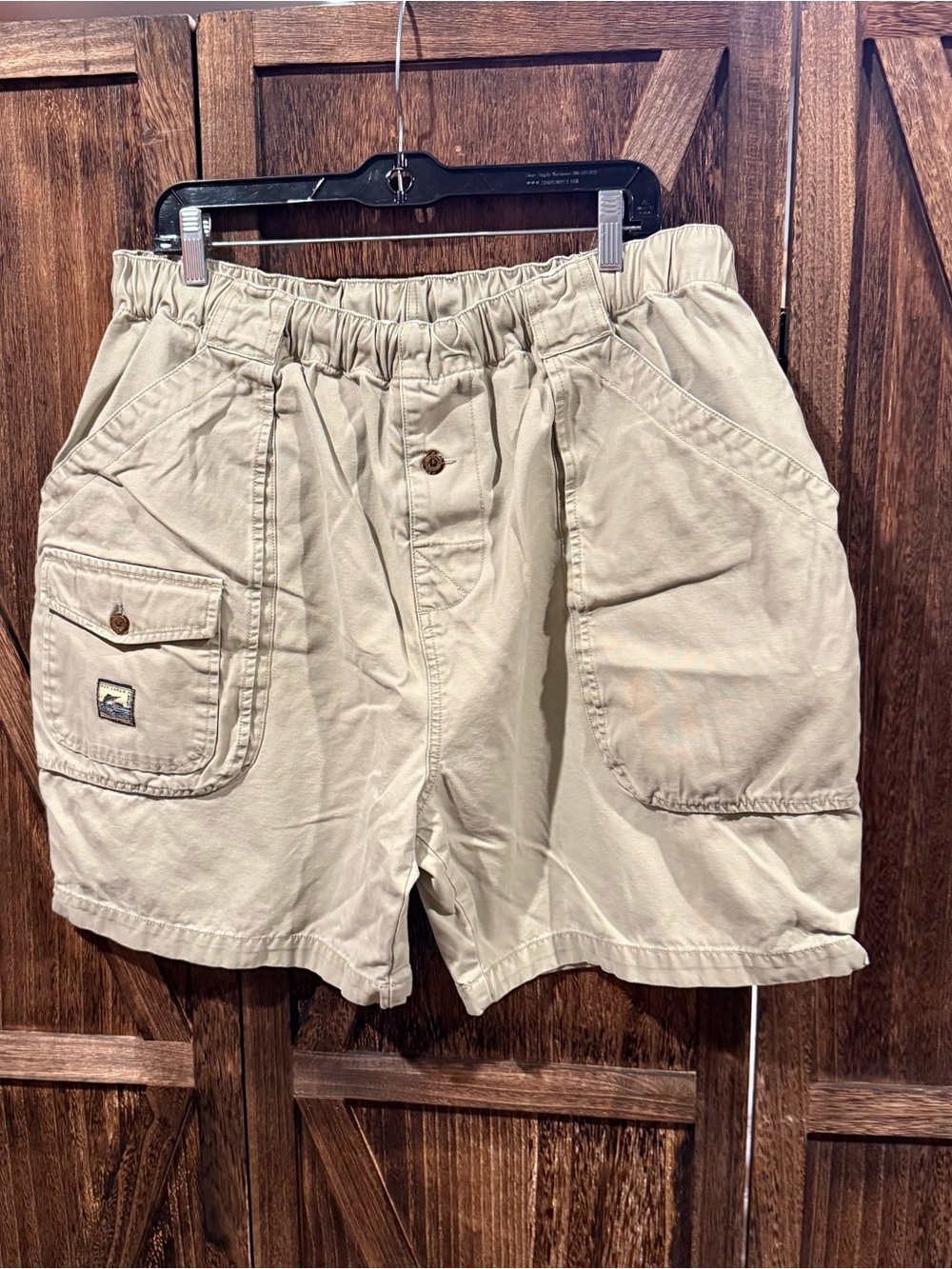 Tommy Bahama Men's Khaki Elastic Waist Utility Shorts
